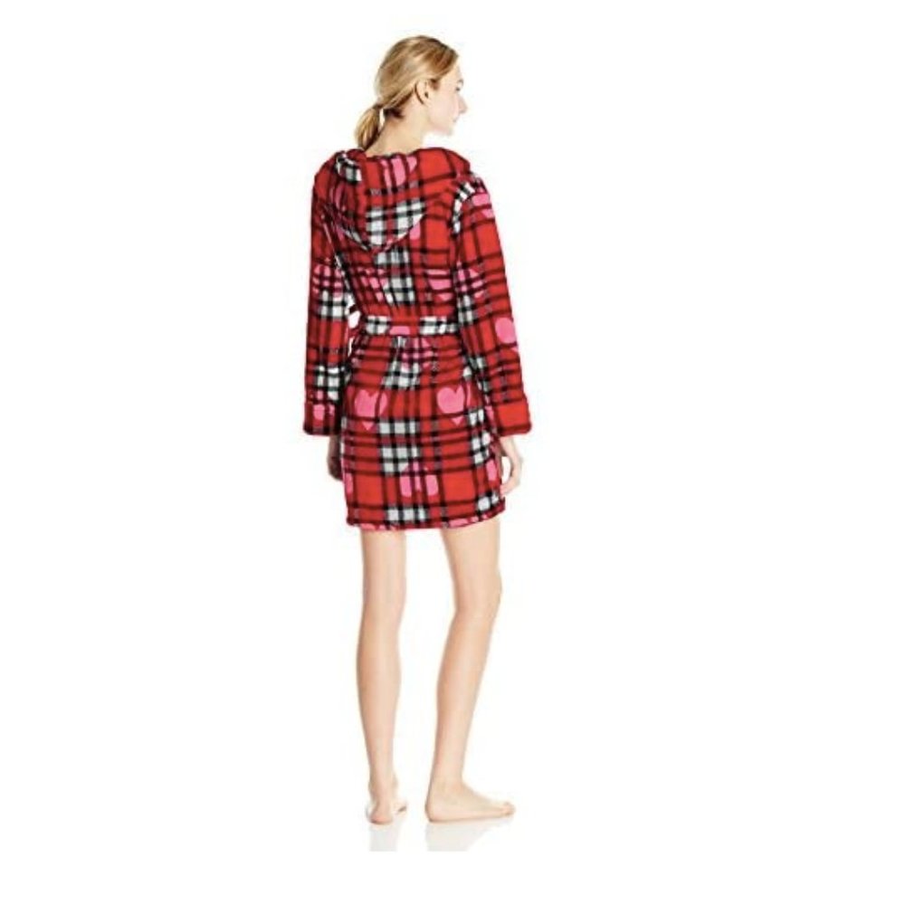 1 Betsey Johnson Women's Pop Art Plush Robe NEW - Picture 2 of 5